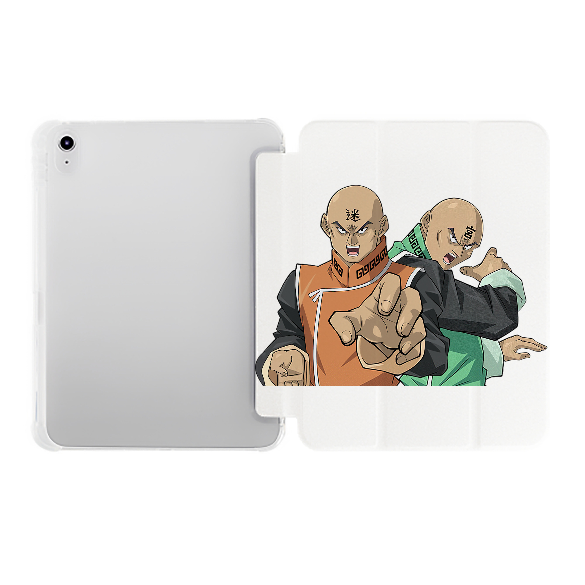 （画像用） 遊☆戯☆王 Yu-Gi-Oh! IPad ケース ペン収納付き 三つ折りスタンド PUレザー×シリコン 対応機種9.5/10.5/10.9インチ